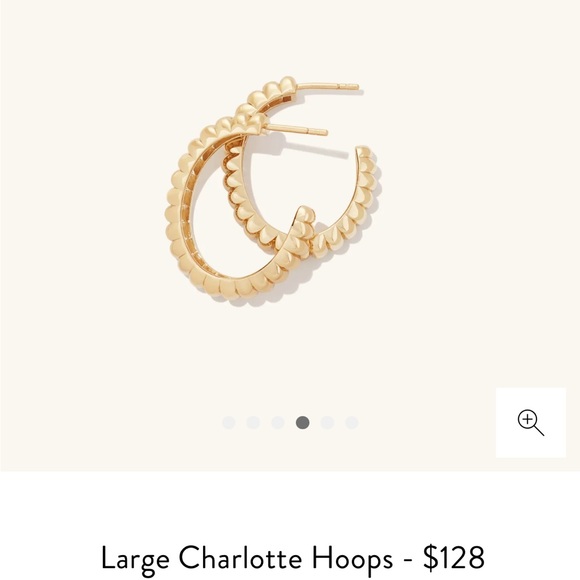 (SOLD) Mejuri Large Charlotte Hoops - NWT - Picture 3 of 6